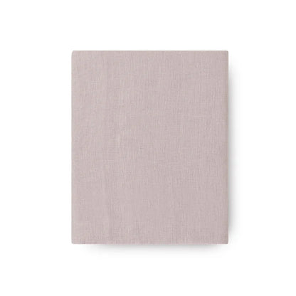 Maia Fitted Sheet in soft European stonewashed linen with elastic fit