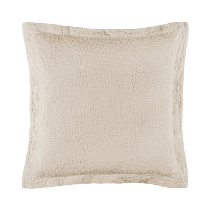 Tamara decorative pillowcase in textured cotton matelassé