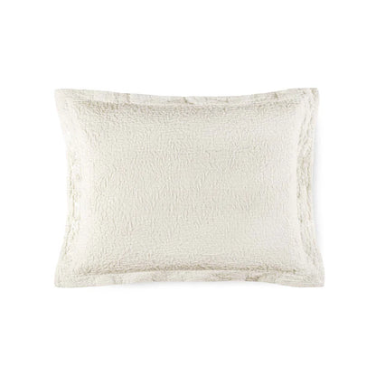 Tamara cotton matelassé sham pair with textured pattern