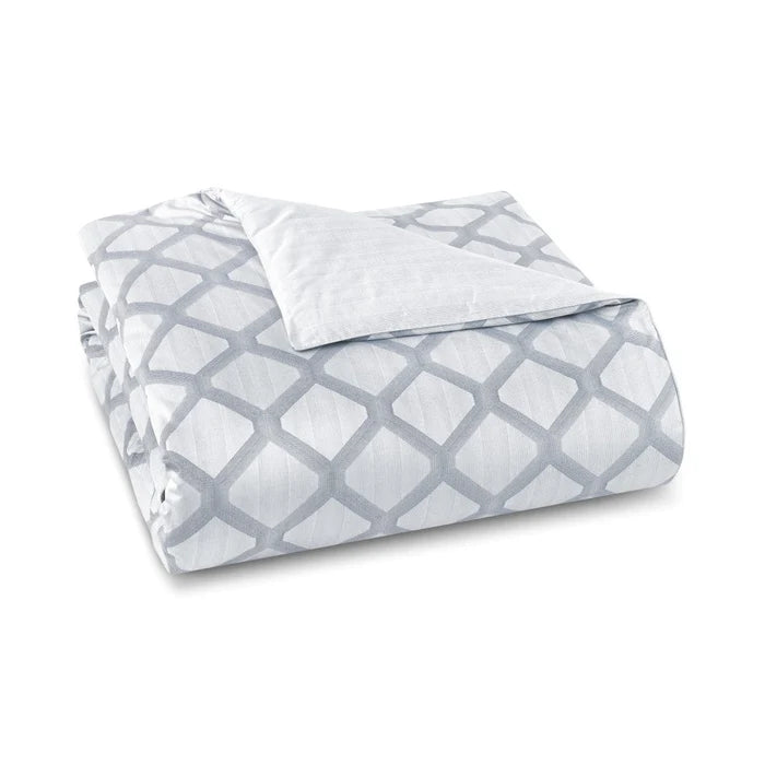 Cidade 300TC cotton jacquard duvet cover with modern urban design