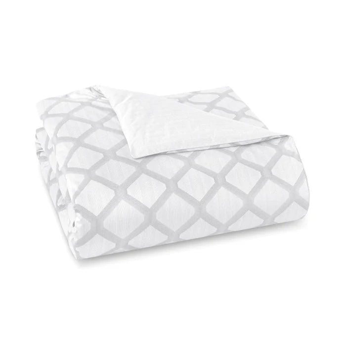 Cidade 300TC cotton jacquard duvet cover with modern urban design