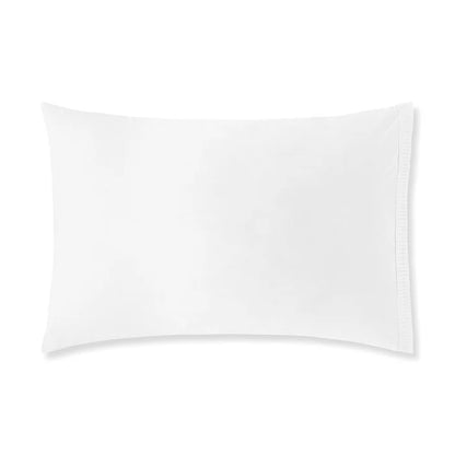 Luna 400TC cotton percale pillowcase pair with border detail